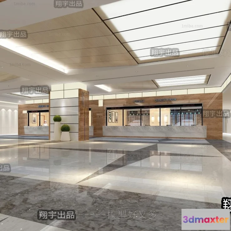 1360236 - Hospital 3D Interior Scene - 3D Models - 032 3D Max