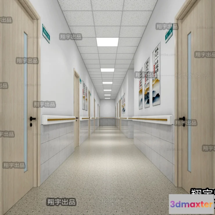 1361123 - Hospital 3D Interior Scene - 3D Models - 045 3D Max
