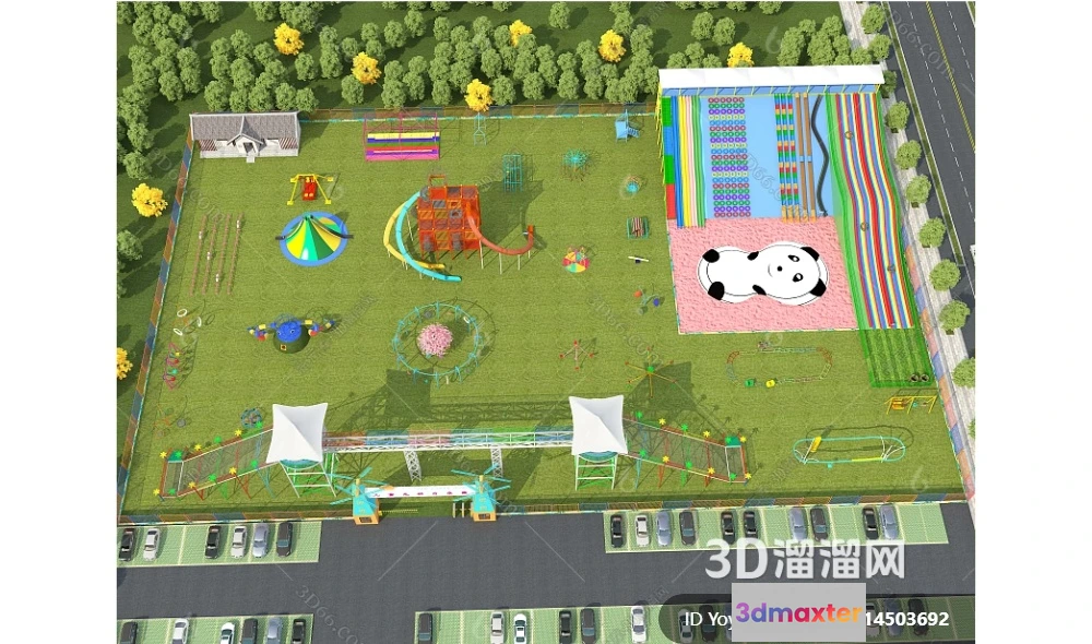 1361243 - Amusement Park for Kid - 3D Model - 035 3D Max