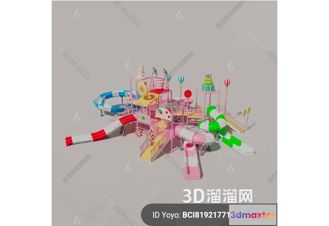 1361313 - Amusement Park for Kid - 3D Model - 036 3D Max