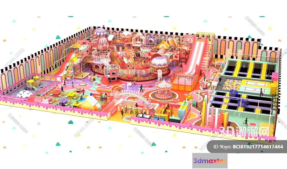 1361387 - Amusement Park for Kid - 3D Model - 037 3D Max