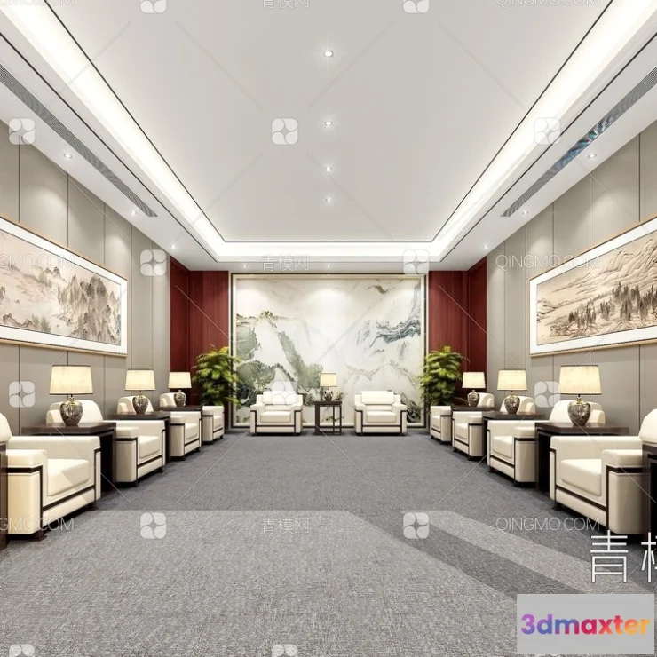 1361388 - Meeting Room 3D Scene - Interior Design - 124 3D Max