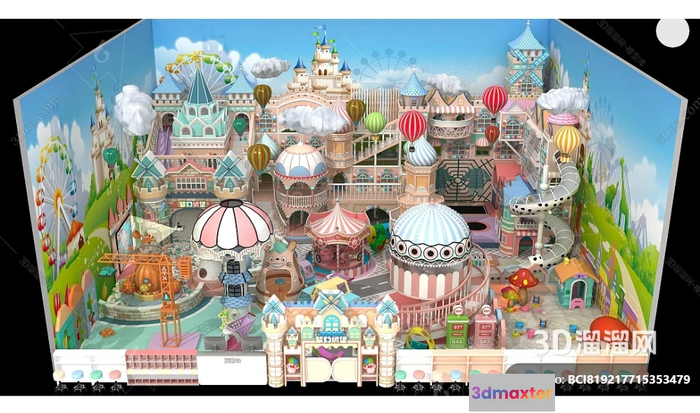 1361713 - Amusement Park for Kid - 3D Model - 042 3D Max