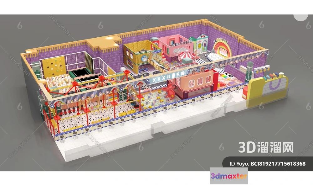 1361793 - Amusement Park for Kid - 3D Model - 043 3D Max