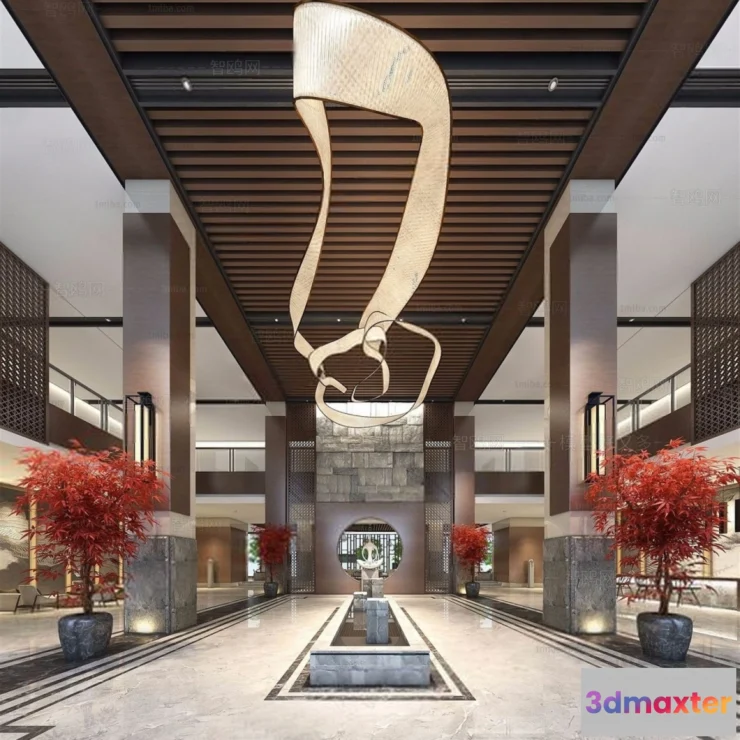 1361795 - Hotel - Lobby - 3D Interior Scene - 3D Models - 478 3D Max