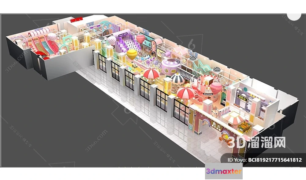 1361850 - Amusement Park for Kid - 3D Model - 044 3D Max