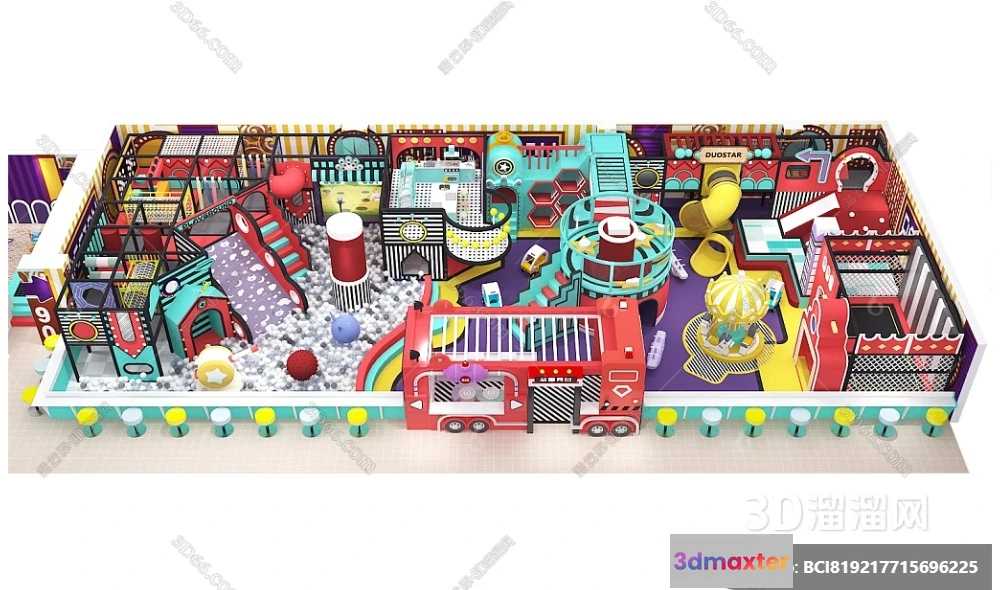 1361987 - Amusement Park for Kid - 3D Model - 046 3D Max