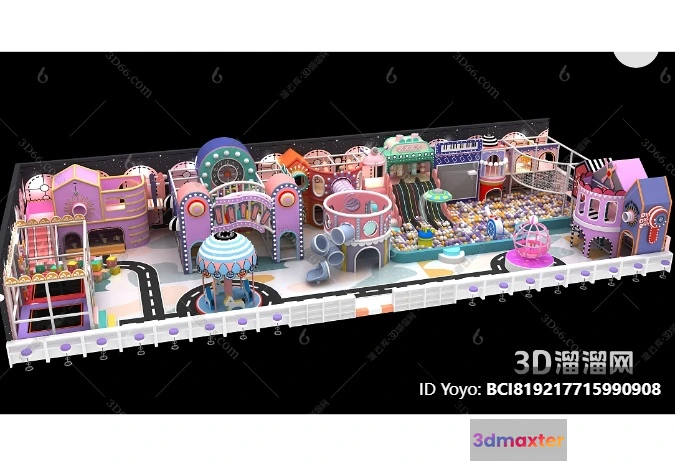 1362181 - Amusement Park for Kid - 3D Model - 049 3D Max