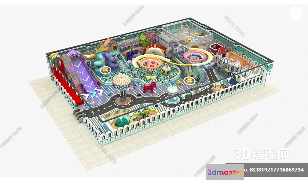 1362316 - Amusement Park for Kid - 3D Model - 051 3D Max