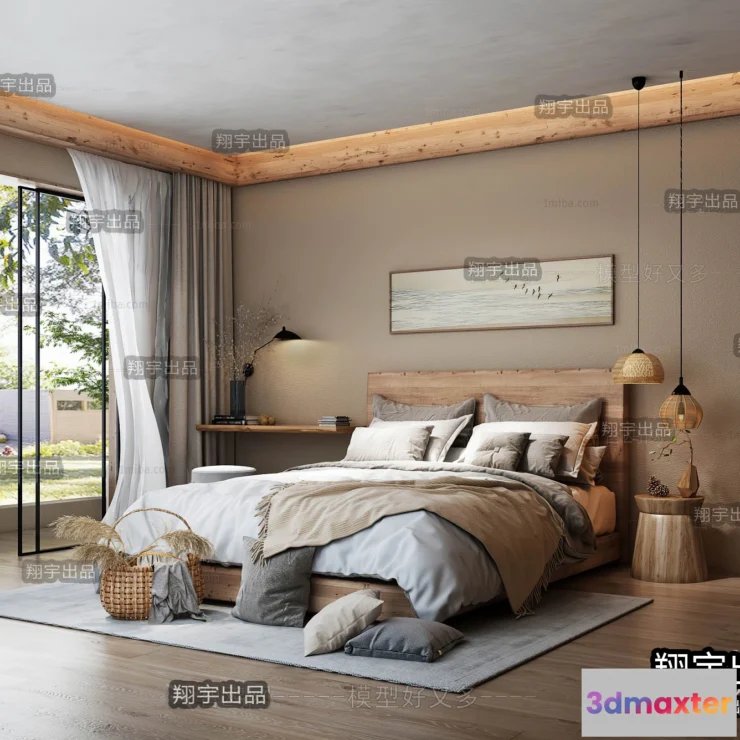 1362377 - Homestay 3D Interior Scene - 3D Models - 002 3D Max