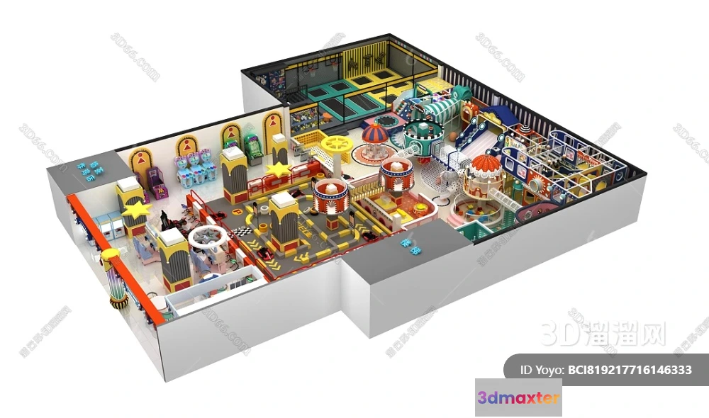 1362380 - Amusement Park for Kid - 3D Model - 052 3D Max