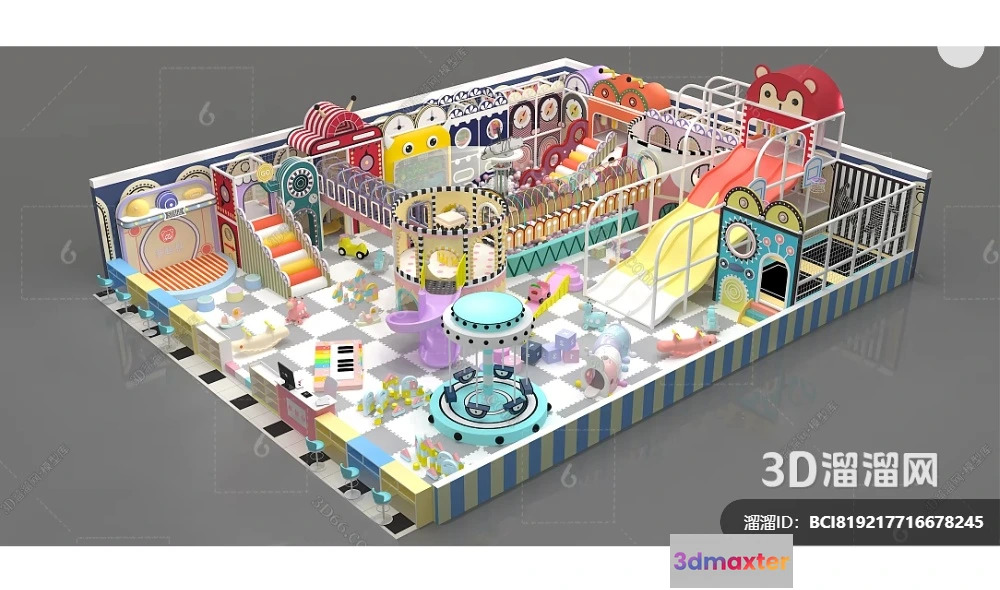 1362584 - Amusement Park for Kid - 3D Model - 055 3D Max