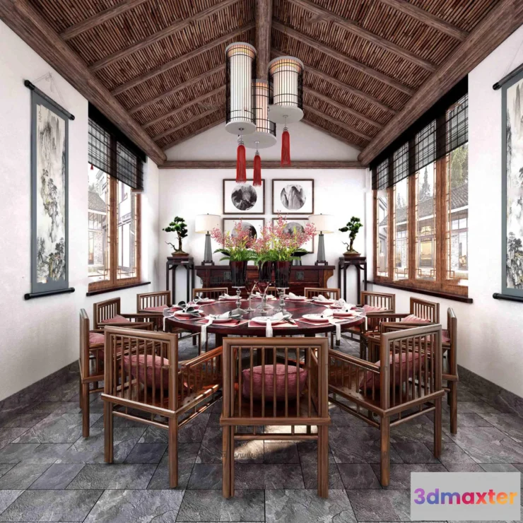 1362596 - Homestay 3D Interior Scene - 3D Models - 005 3D Max