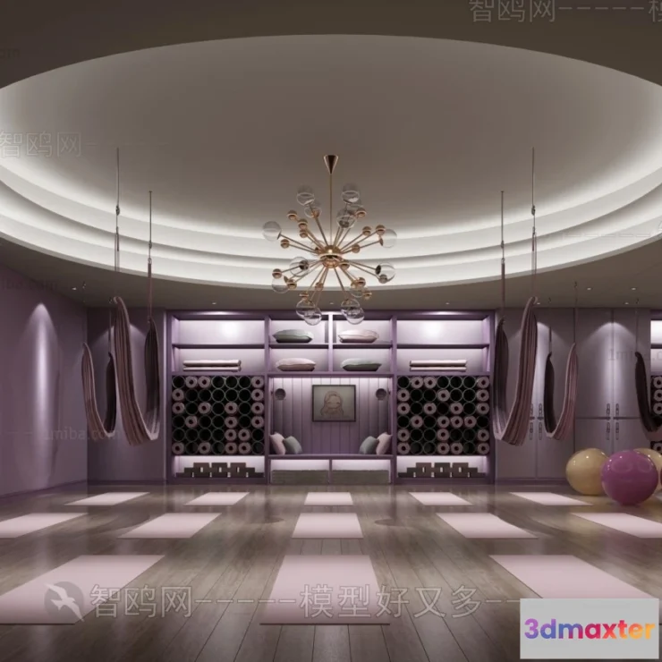 1362629 - GYM - 3D Interior Scene - 3D Models - 006 3D Max