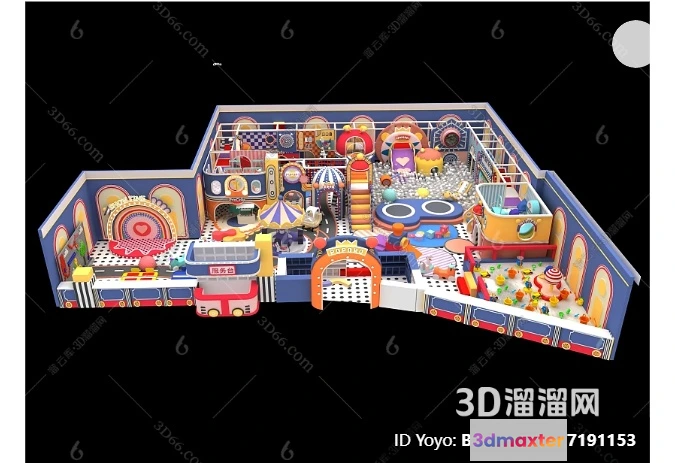 1362780 - Amusement Park for Kid - 3D Model - 058 3D Max