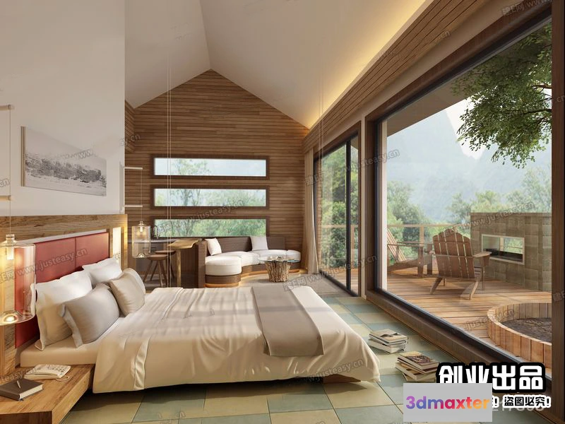 1362788 - Homestay 3D Interior Scene - 3D Models - 008 3D Max