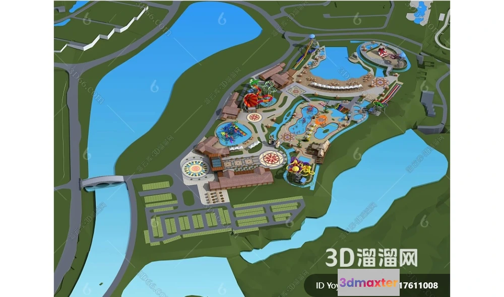 1362992 - Amusement Park for Kid - 3D Model - 061 3D Max