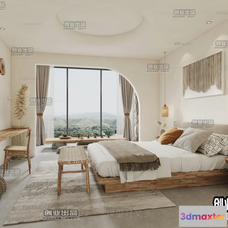 1363131 - Homestay 3D Interior Scene - 3D Models - 013 3D Max