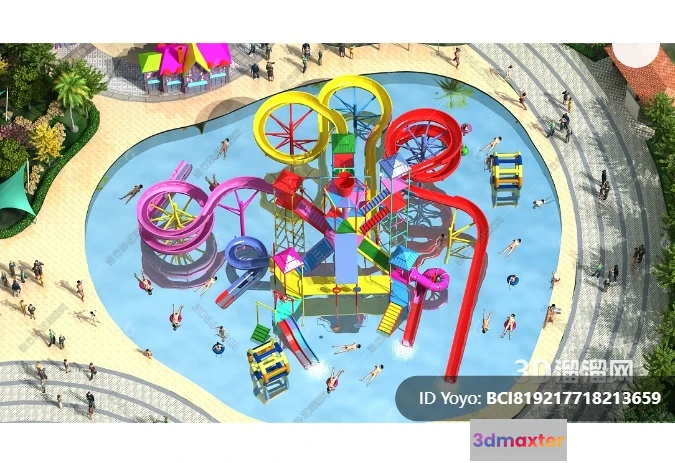 1363271 - Amusement Park for Kid - 3D Model - 065 3D Max