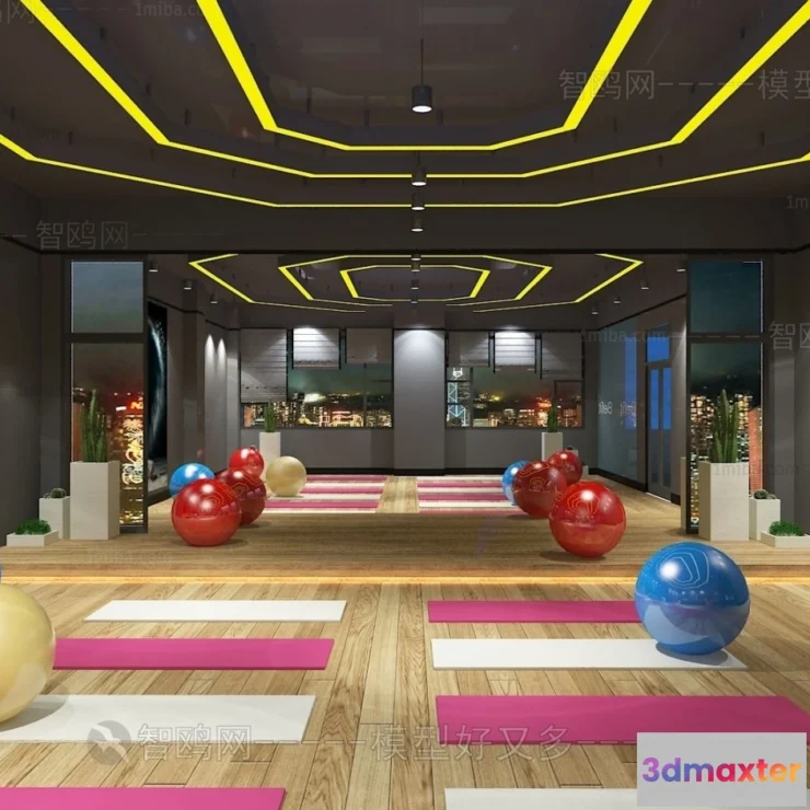 1363391 - GYM - 3D Interior Scene - 3D Models - 017 3D Max