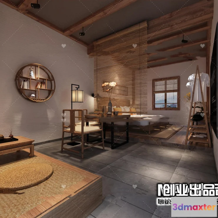 1363505 - Homestay 3D Interior Scene - 3D Models - 018 3D Max