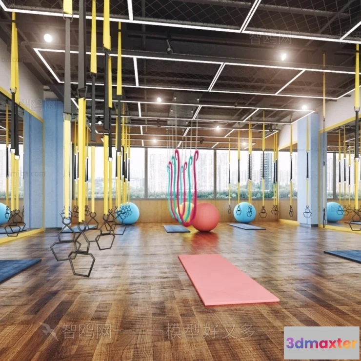 1363540 - GYM - 3D Interior Scene - 3D Models - 019 3D Max