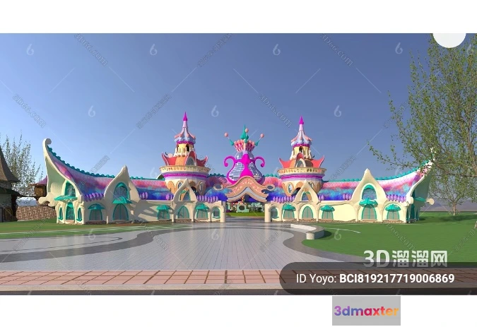 1363686 - Amusement Park for Kid - 3D Model - 071 3D Max