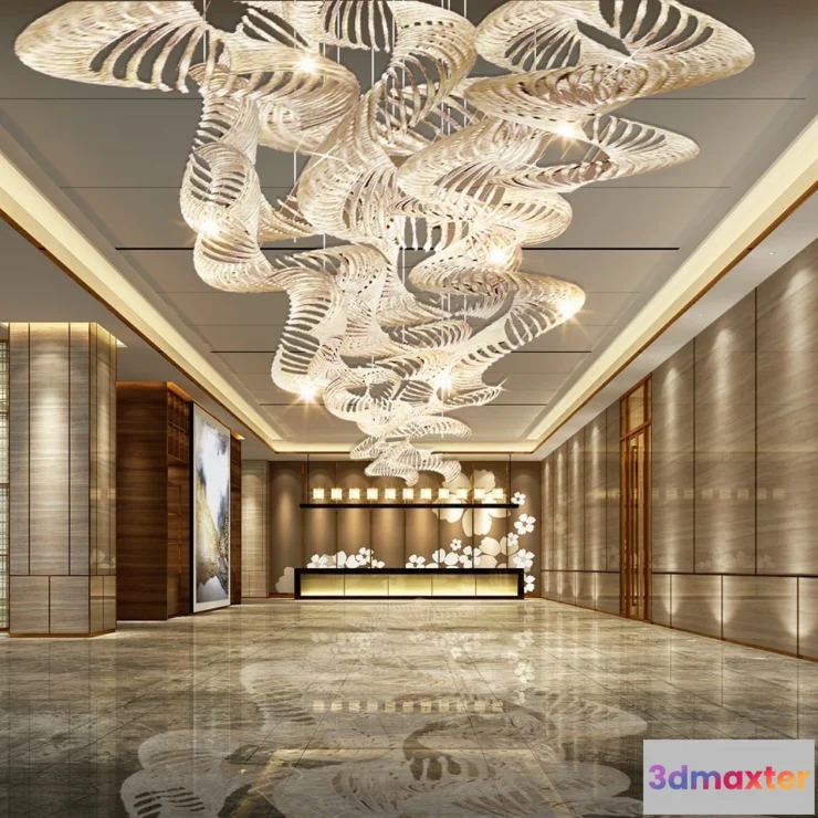1363717 - Hotel - Lobby - 3D Interior Scene - 3D Models - 507 3D Max