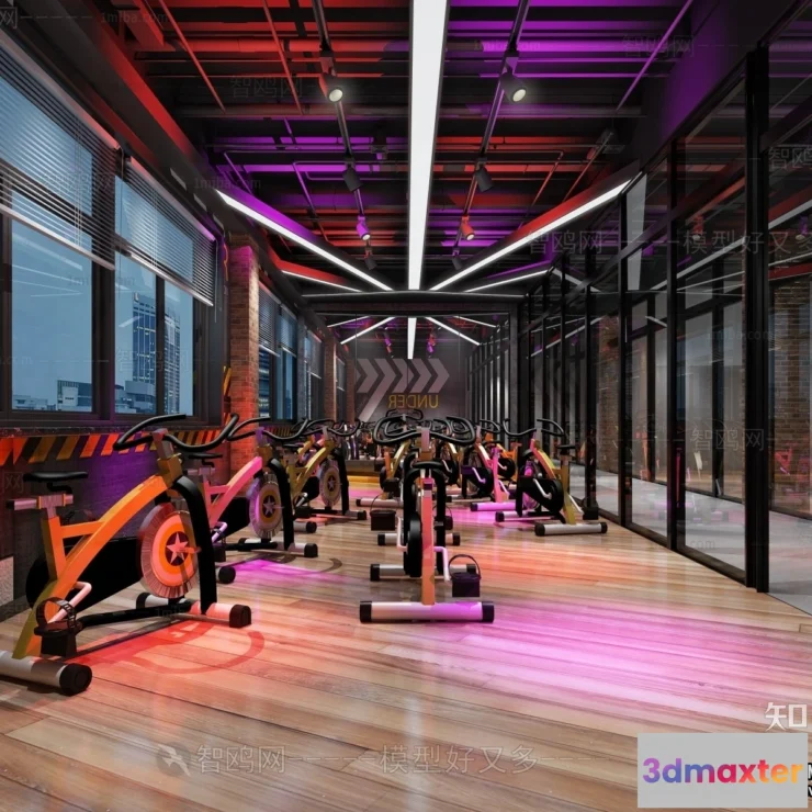 1363738 - GYM - 3D Interior Scene - 3D Models - 022 3D Max