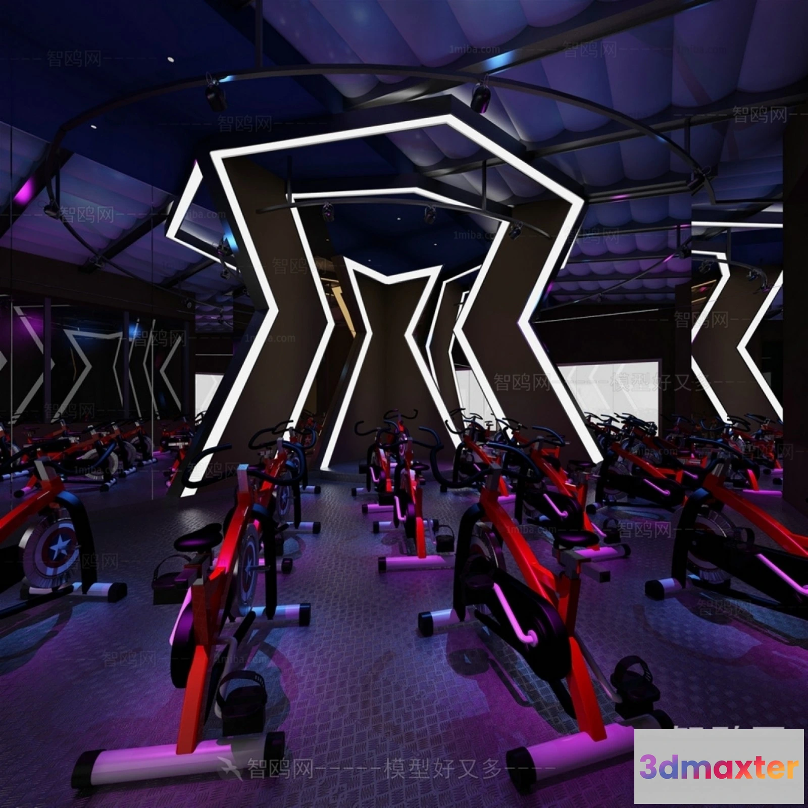 1363946 - GYM - 3D Interior Scene - 3D Models - 025 3D Max