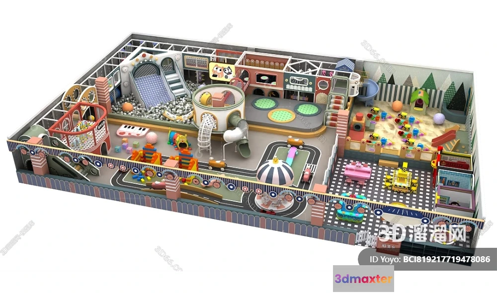 1364022 - Amusement Park for Kid - 3D Model - 076 3D Max