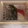 1364066 - Staircase Decoration - 3D Interior Scene - 3D Models - 002 3D Max