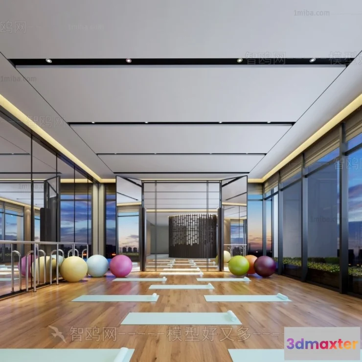 1364068 - GYM - 3D Interior Scene - 3D Models - 027 3D Max