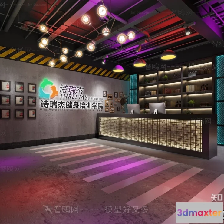 1364136 - GYM - 3D Interior Scene - 3D Models - 028 3D Max