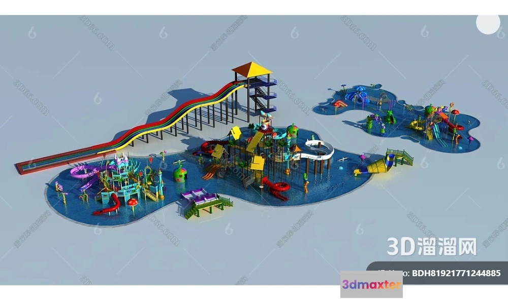 1364224 - Amusement Park for Kid - 3D Model - 079 3D Max