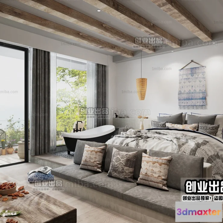 1364350 - Homestay 3D Interior Scene - 3D Models - 030 3D Max