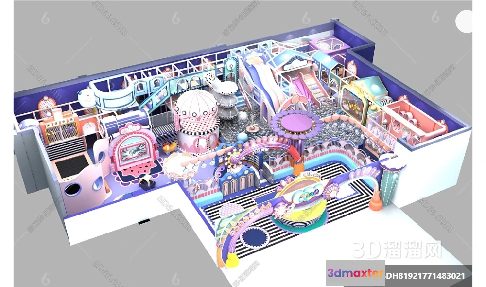 1364369 - Amusement Park for Kid - 3D Model - 081 3D Max