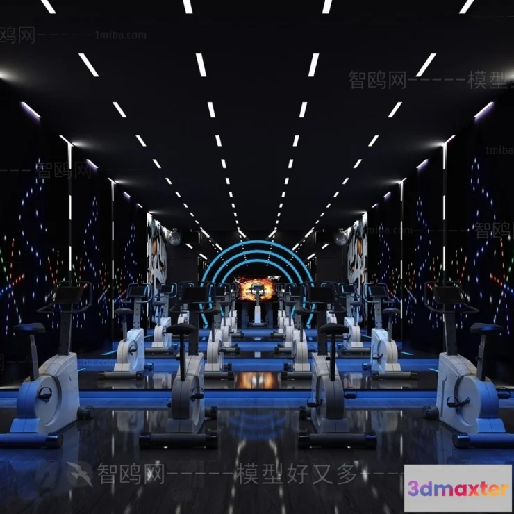 1364418 - GYM - 3D Interior Scene - 3D Models - 032 3D Max