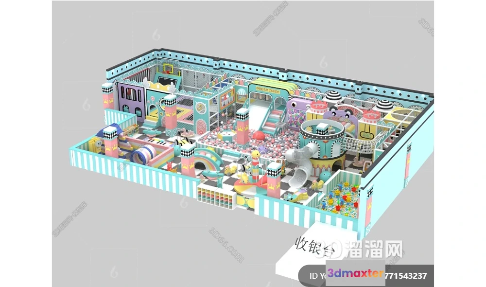 1364428 - Amusement Park for Kid - 3D Model - 082 3D Max