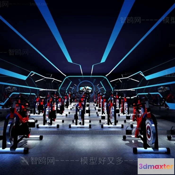 1364492 - GYM - 3D Interior Scene - 3D Models - 033 3D Max