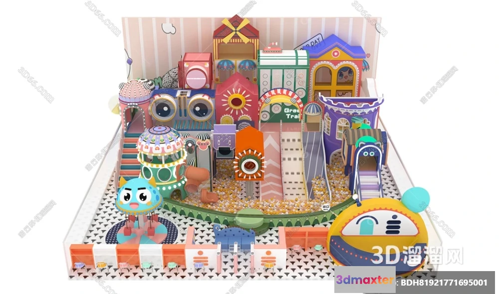 1364501 - Amusement Park for Kid - 3D Model - 083 3D Max