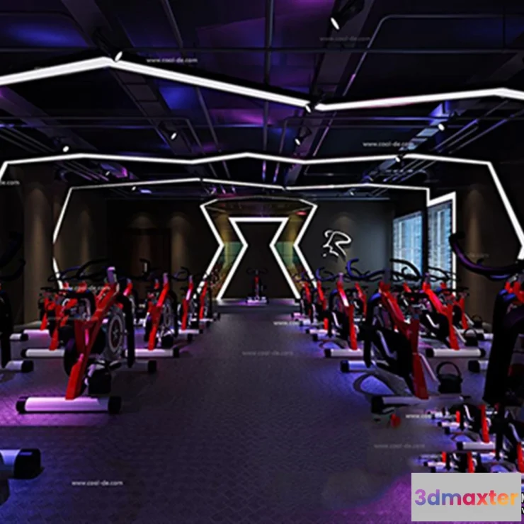 1364570 - GYM - 3D Interior Scene - 3D Models - 034 3D Max