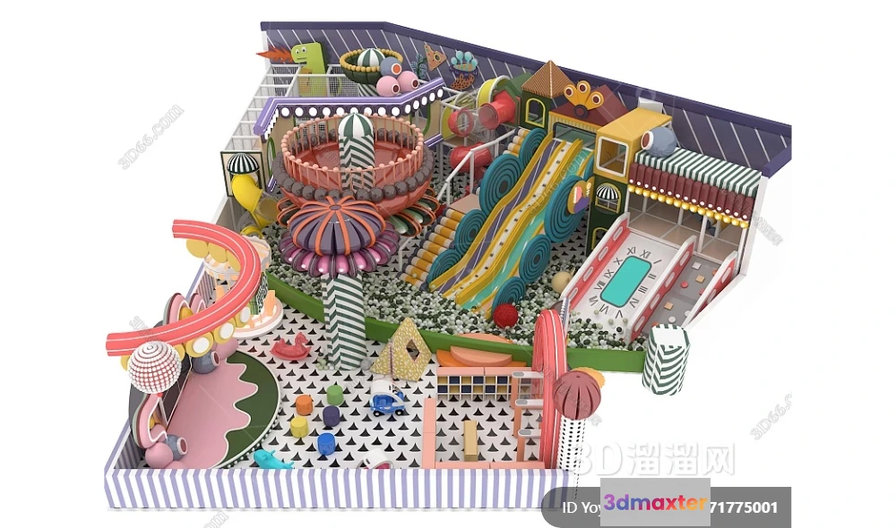 1364650 - Amusement Park for Kid - 3D Model - 085 3D Max