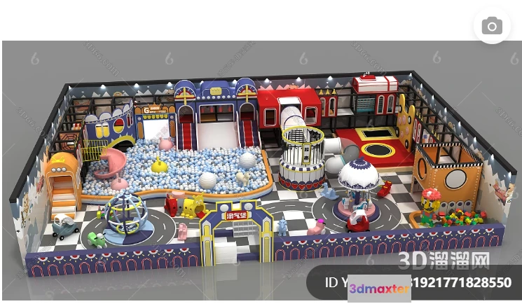 1364725 - Amusement Park for Kid - 3D Model - 086 3D Max