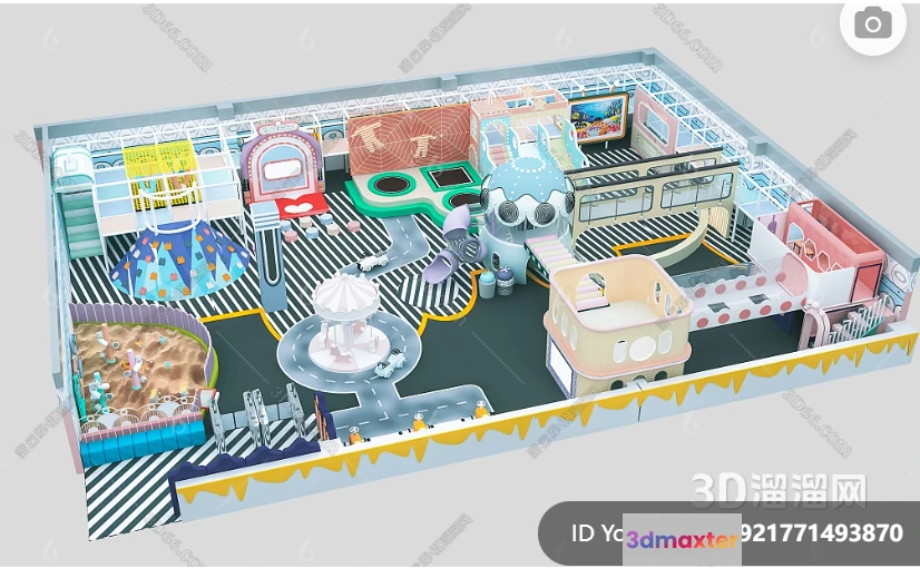 1364850 - Amusement Park for Kid - 3D Model - 088 3D Max