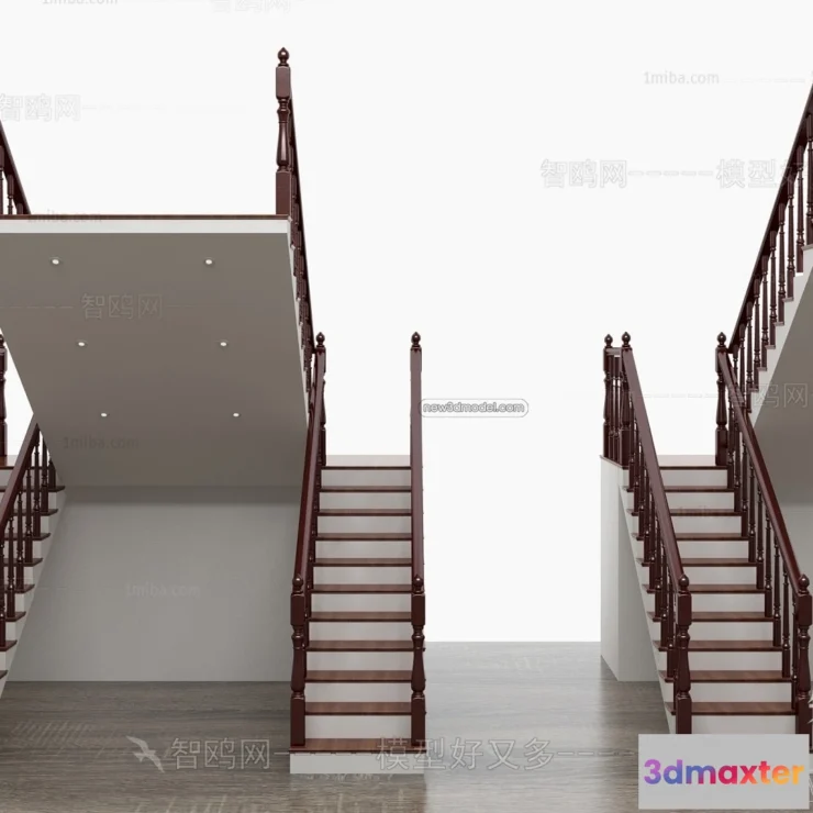 1364879 - Staircase Decoration - 3D Interior Scene - 3D Models - 014 3D Max