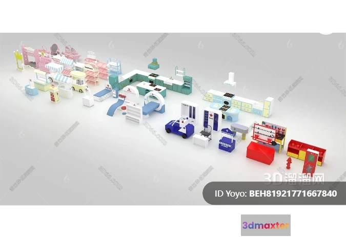 1364911 - Amusement Park for Kid - 3D Model - 089 3D Max