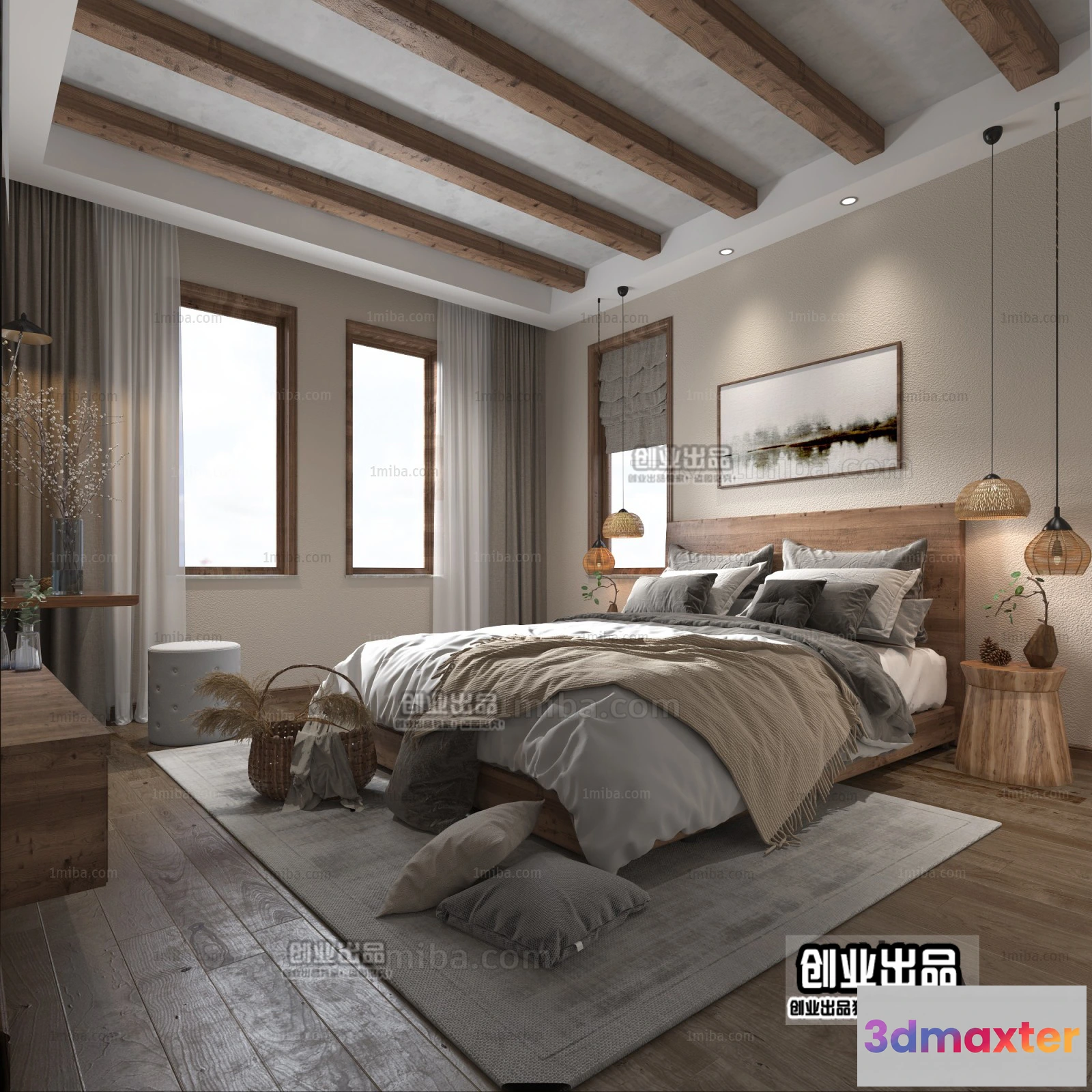 1364934 - Homestay 3D Interior Scene - 3D Models - 039 3D Max