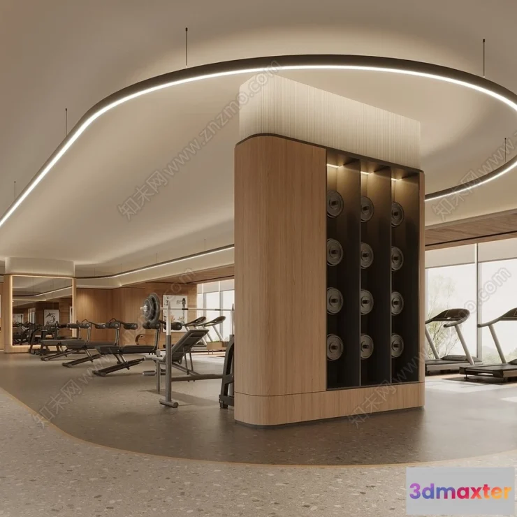 1364960 - GYM - 3D Interior Scene - 3D Models - 040 3D Max