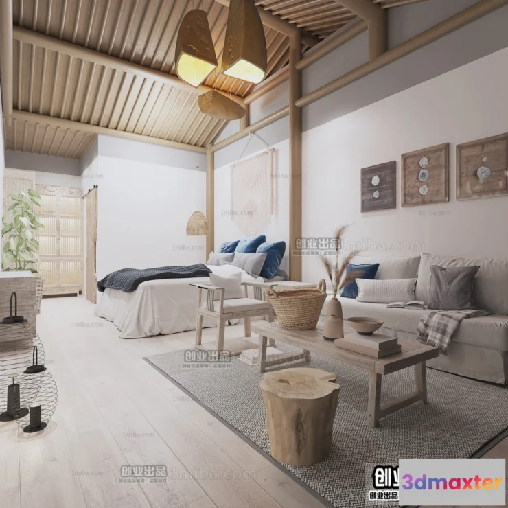 1365010 - Homestay 3D Interior Scene - 3D Models - 040 3D Max